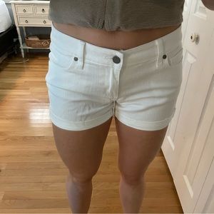 Paige white denim short